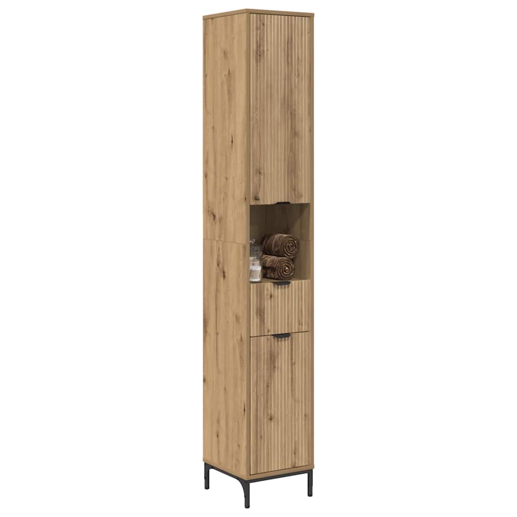 Cabinet de salle de bain Chêne artisanal 31,5 x 33 x 190 cm - XIOS