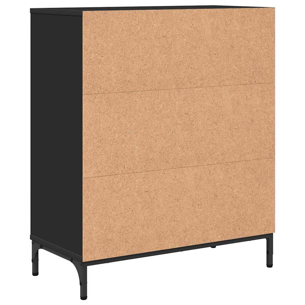 Buffet Noir 69,5 x 33 x 82 cm Bois d'ingénierie - XIOS