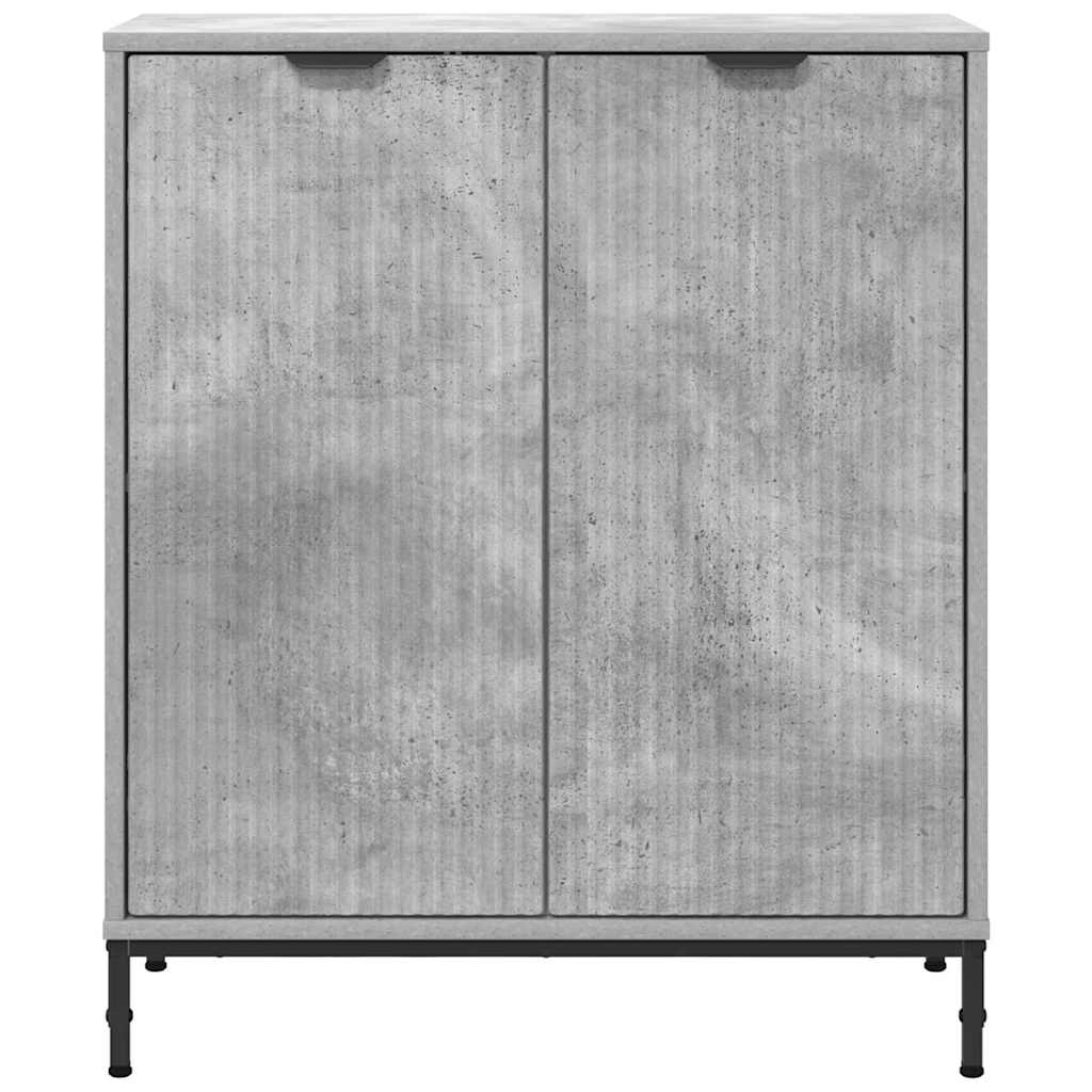 Buffet Gris béton 69,5 x 33 x 82 cm Bois d'ingénierie - XIOS