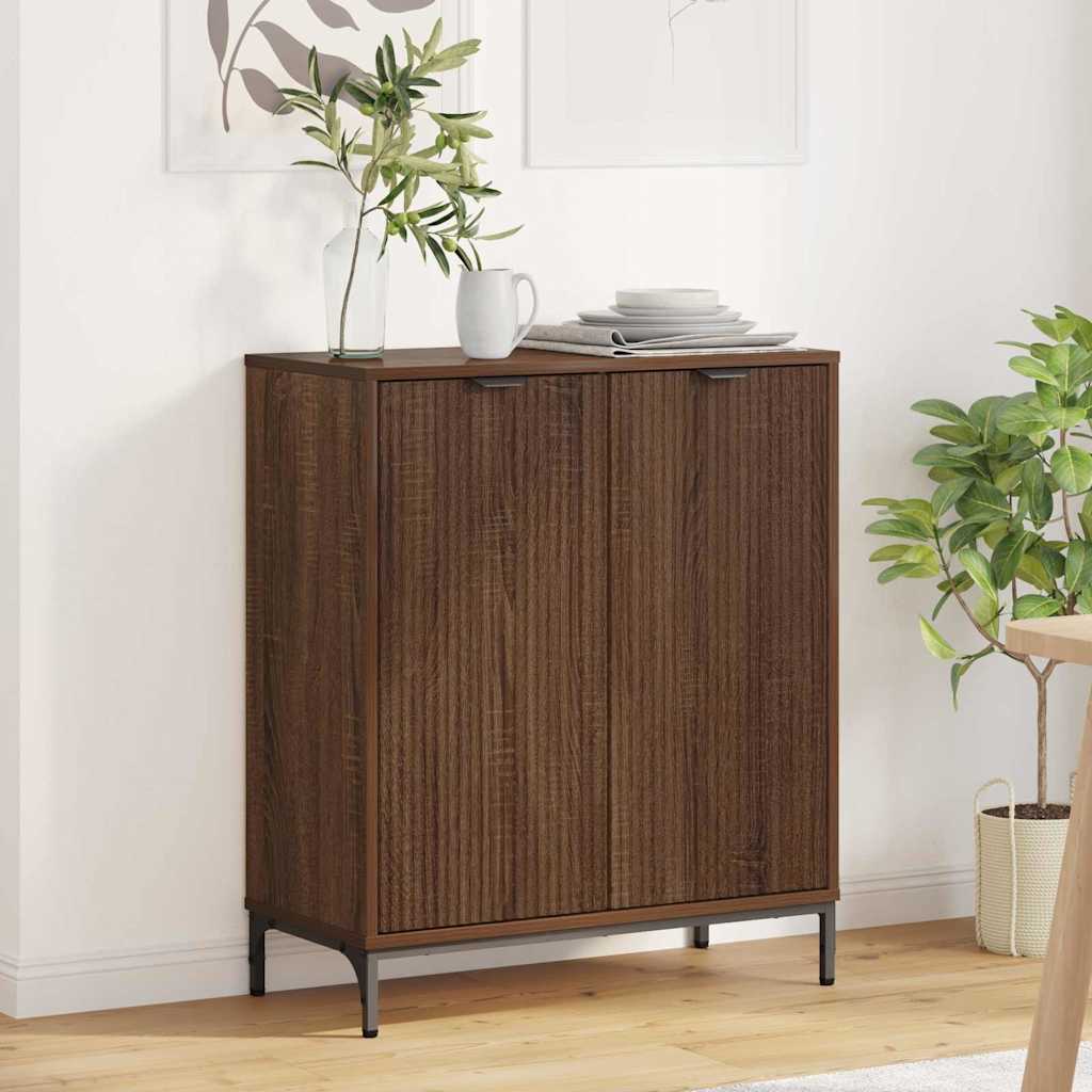 Buffet Chêne marron 69,5 x 33 x 82 cm Bois d'ingénierie - XIOS