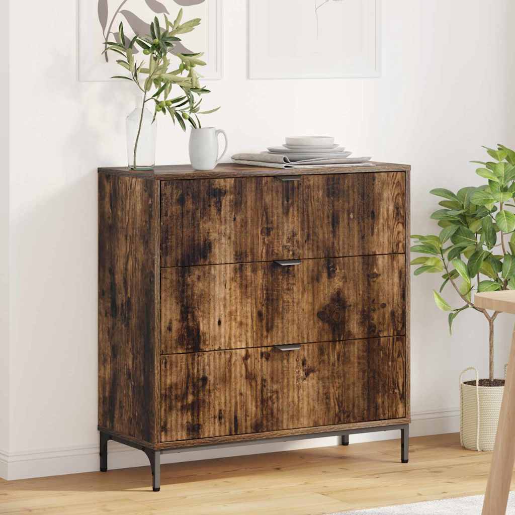Buffet Chêne fumé 79,5 x 33 x 82 cm Bois d'ingénierie - XIOS