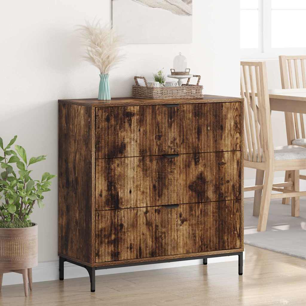 Buffet Chêne fumé 79,5 x 33 x 82 cm Bois d'ingénierie - XIOS