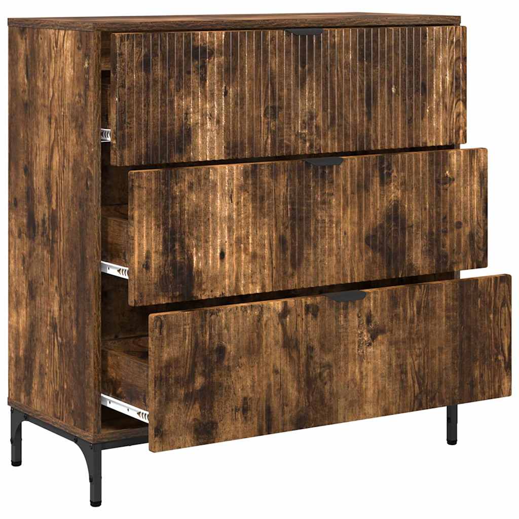 Buffet Chêne fumé 79,5 x 33 x 82 cm Bois d'ingénierie - XIOS