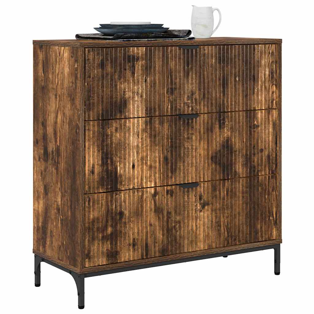 Buffet Chêne fumé 79,5 x 33 x 82 cm Bois d'ingénierie - XIOS