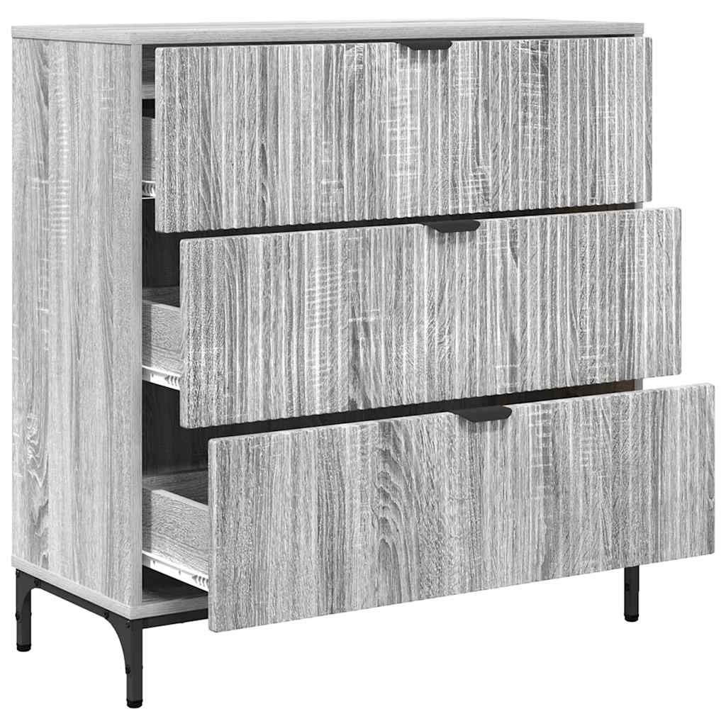 Buffet Sonoma gris 79,5 x 33 x 82 cm Bois d'ingénierie - XIOS