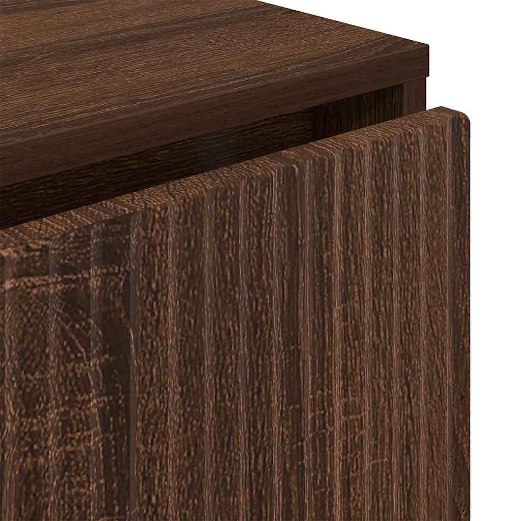 Buffet Chêne marron 79,5 x 33 x 82 cm Bois d'ingénierie - XIOS