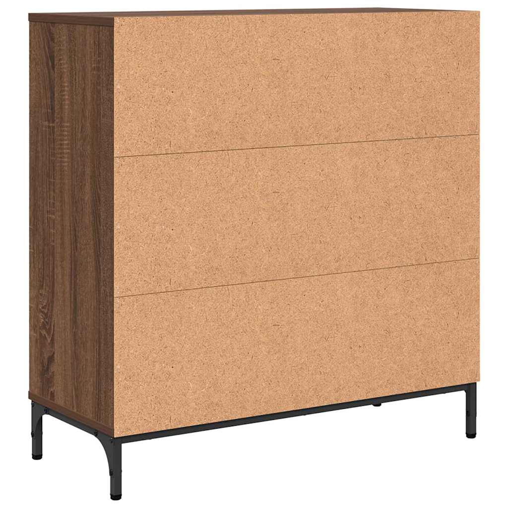 Buffet Chêne marron 79,5 x 33 x 82 cm Bois d'ingénierie - XIOS
