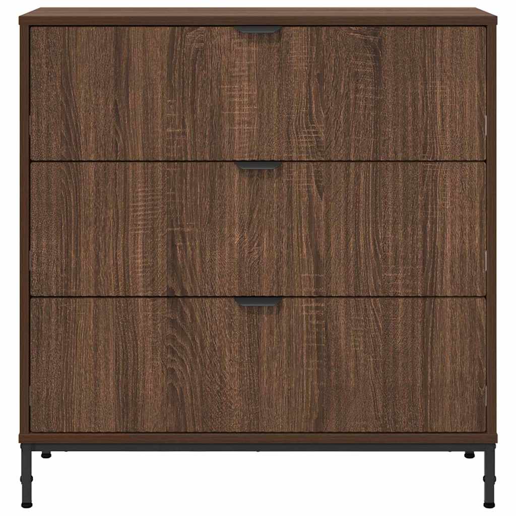 Buffet Chêne marron 79,5 x 33 x 82 cm Bois d'ingénierie - XIOS