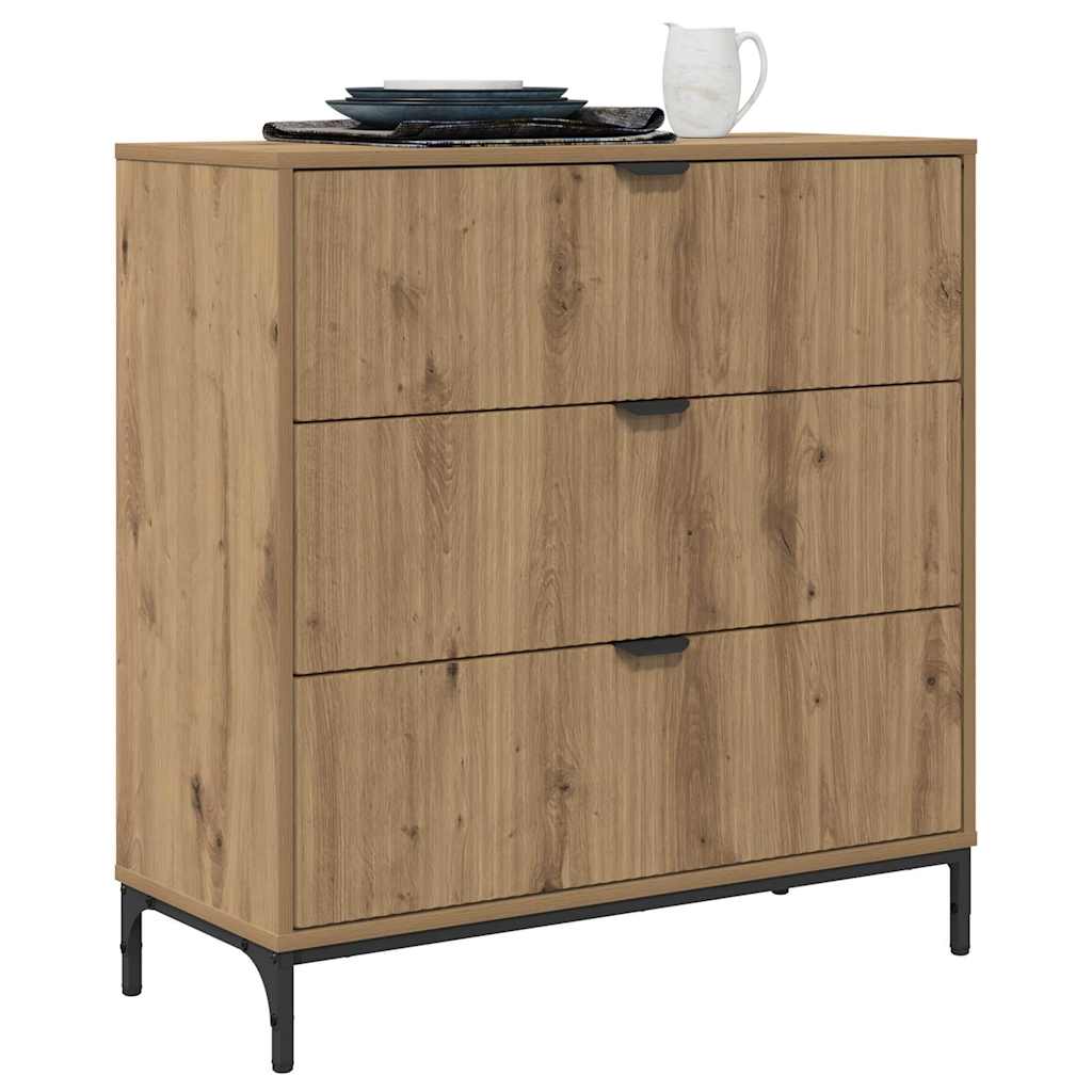 Buffet chêne artisanal 79,5 x 33 x 82 cm Bois d'ingénierie - XIOS