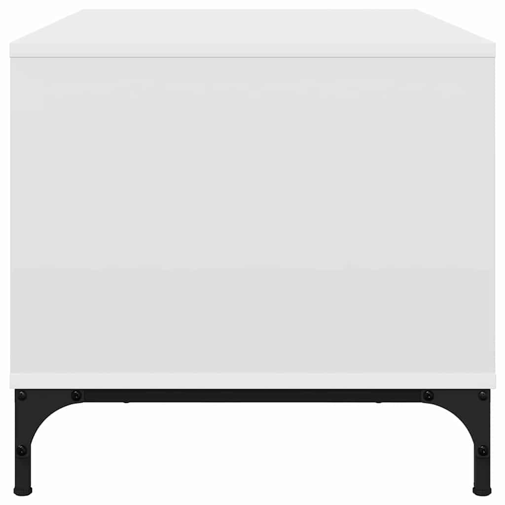 Table basse Blanc 90 x 49 x 46 cm Bois d'ingénierie - XIOS