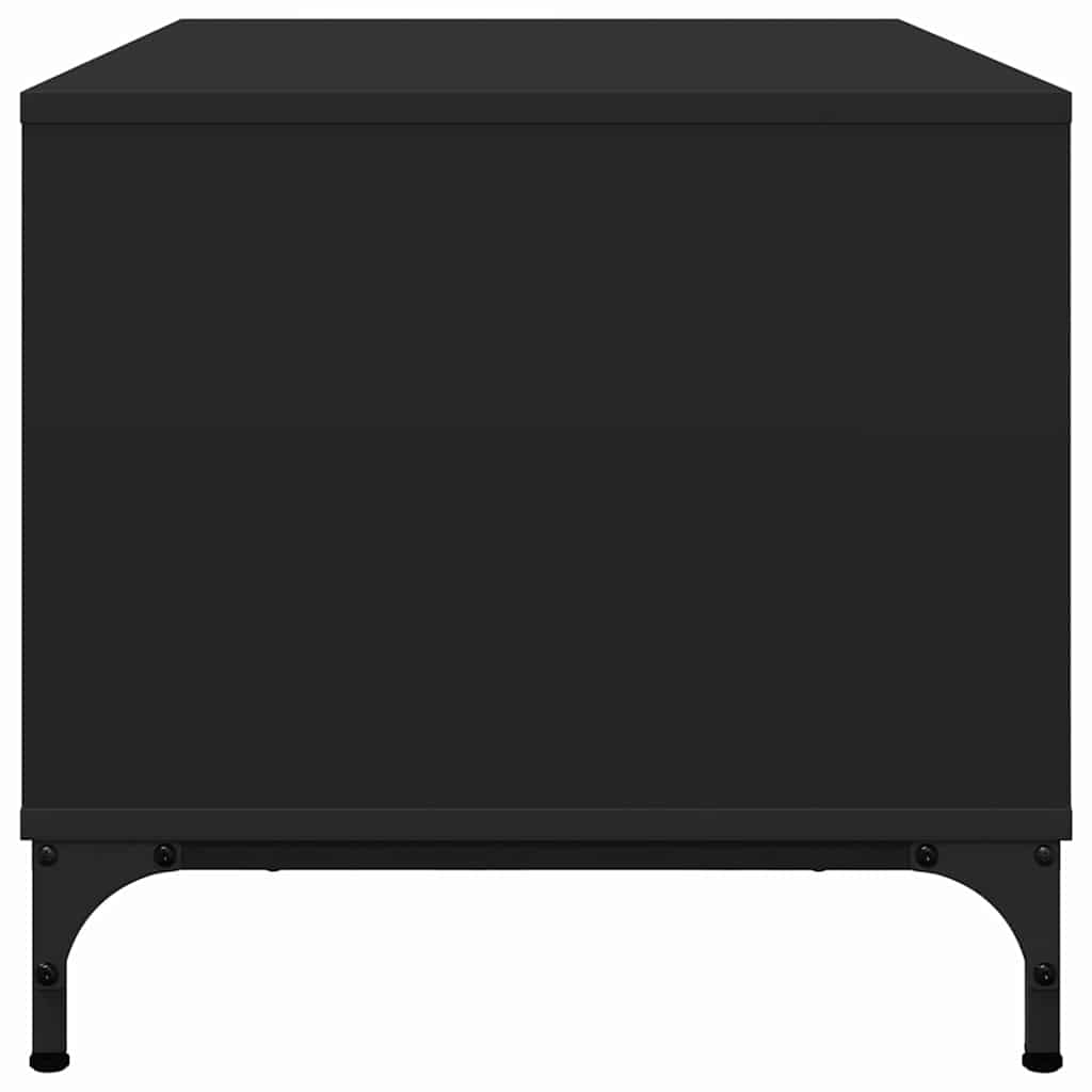 Table basse Noir 90 x 49 x 46 cm Bois d'ingénierie - XIOS