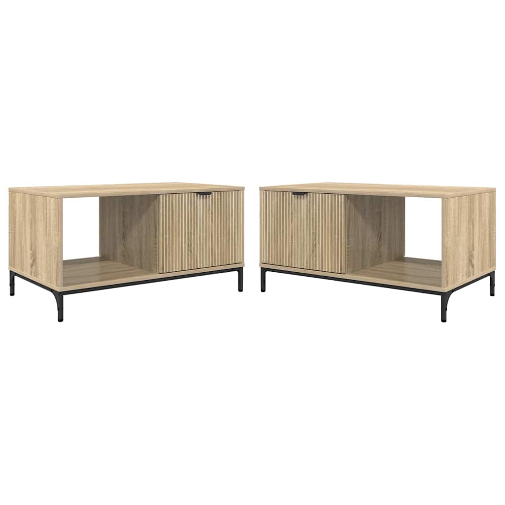 Table basse Chêne sonoma 90 x 49 x 46 cm Bois d'ingénierie XIOS