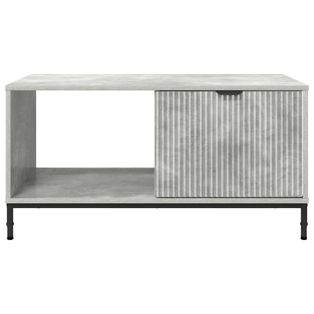 Table basse Gris béton 90 x 49 x 46 cm Bois d'ingénierie - XIOS