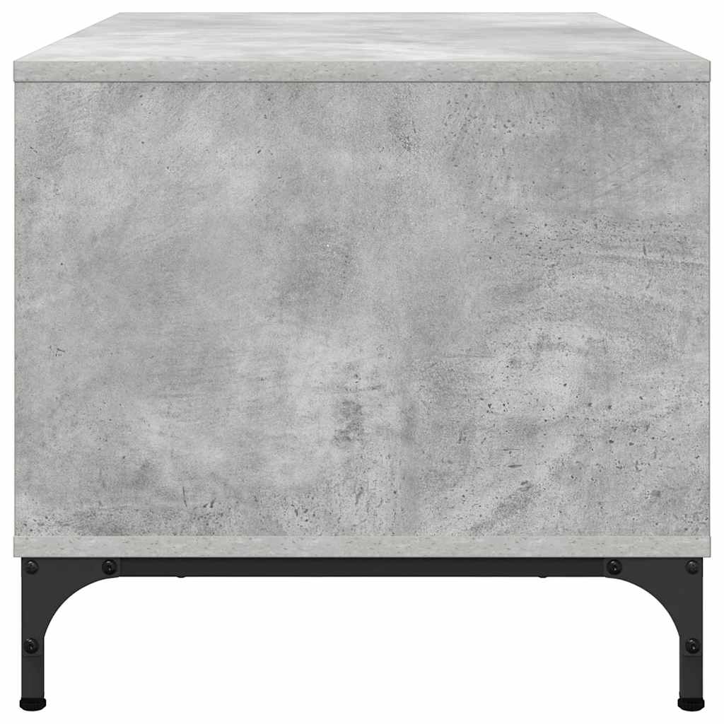 Table basse Gris béton 90 x 49 x 46 cm Bois d'ingénierie - XIOS