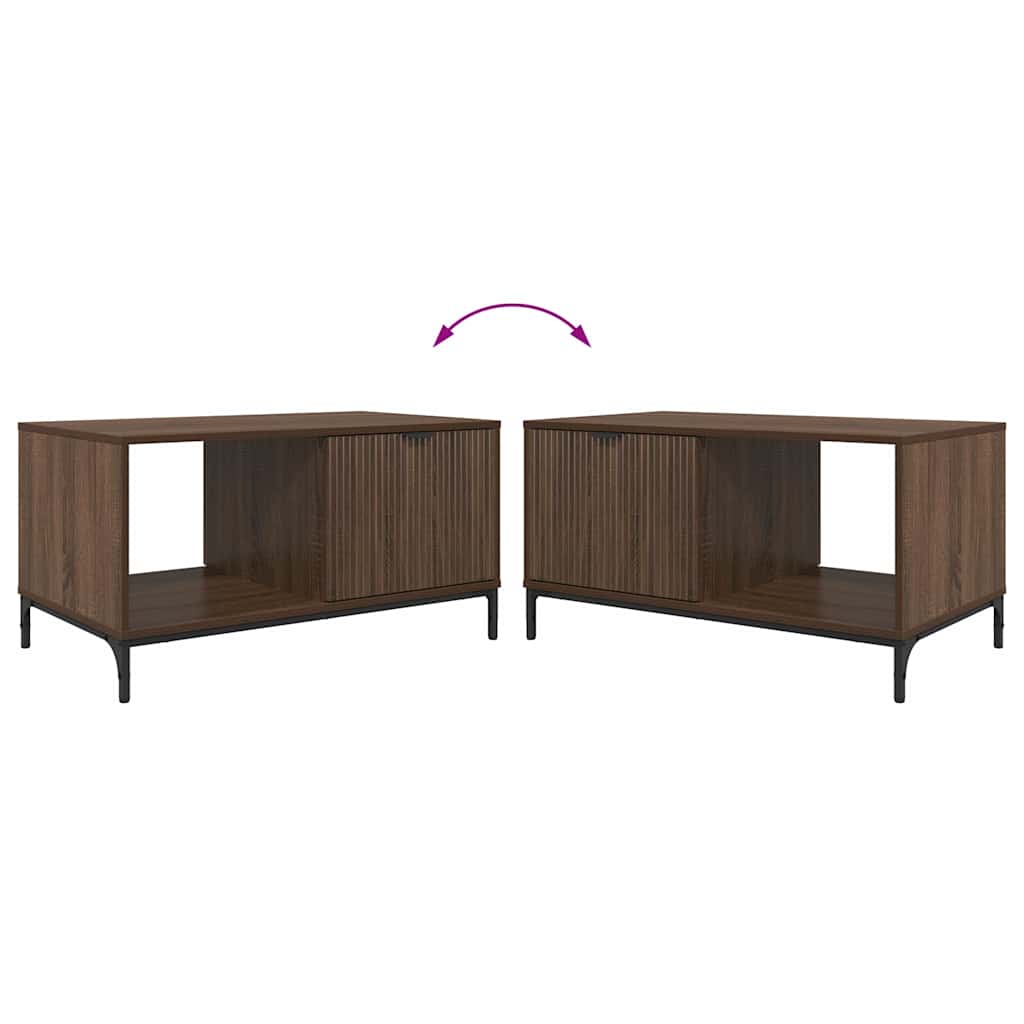 Table basse Chêne marron 90 x 49 x 46 cm Bois d'ingénierie XIOS