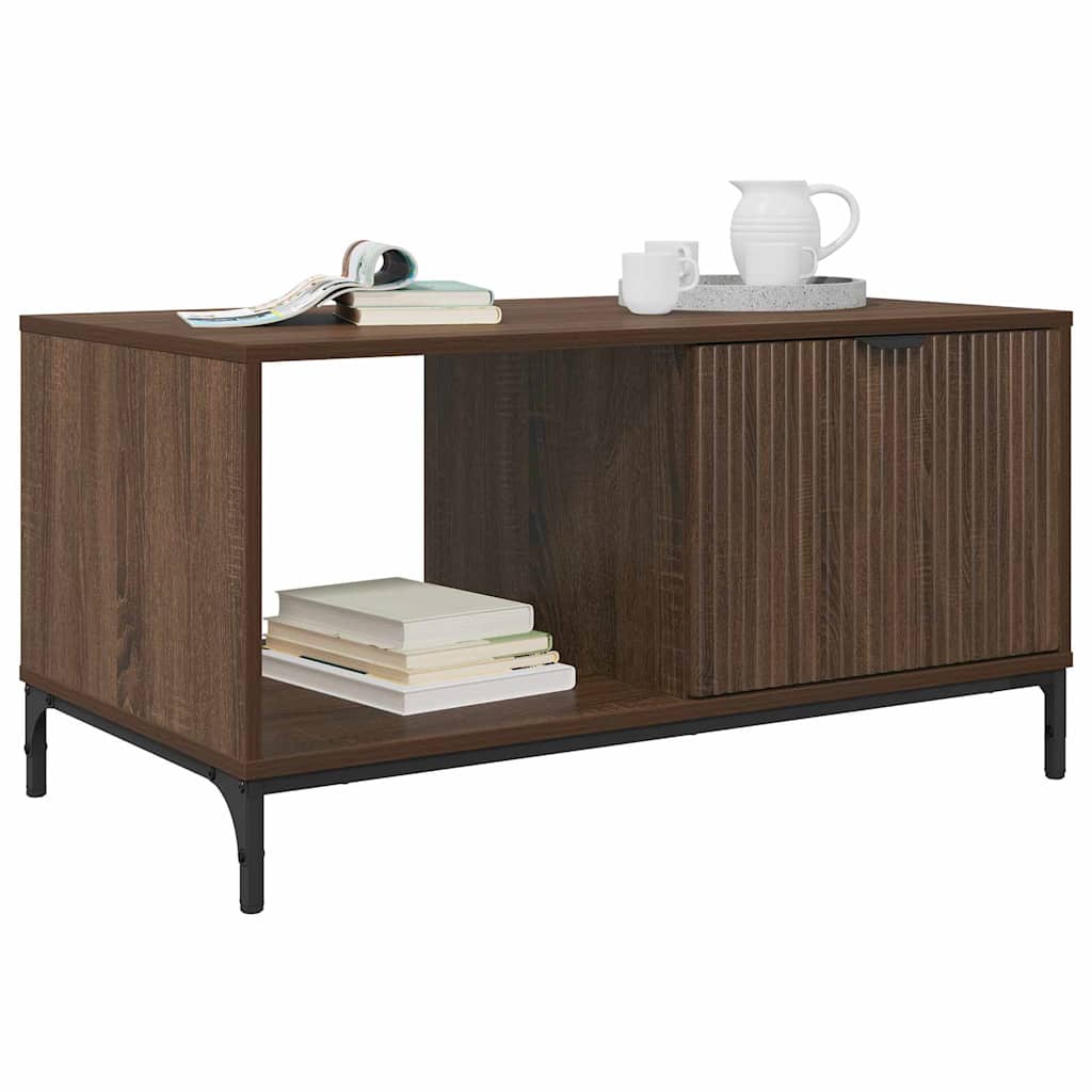 Table basse Chêne marron 90 x 49 x 46 cm Bois d'ingénierie XIOS