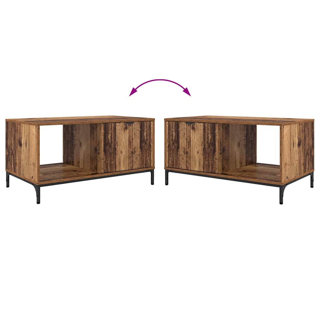 Table basse Bois ancien 90 x 49 x 46 cm Bois d'ingénierie XIOS