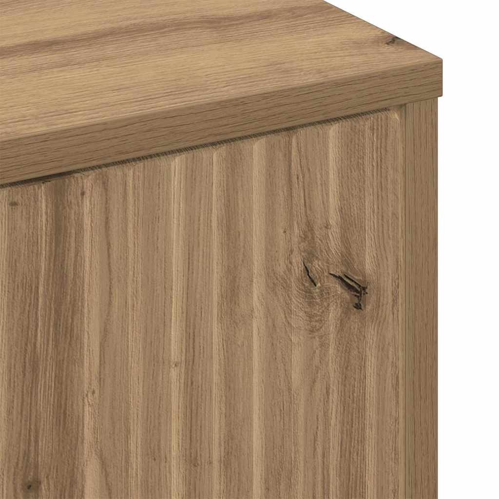 Table basse chêne artisanal 90 x 49 x 46 cm Bois d'ingénierie XIOS