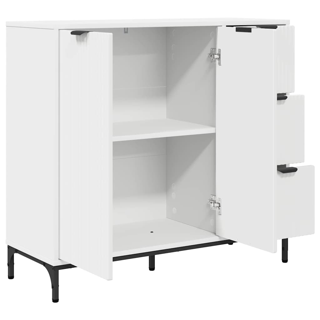 Buffet avec tiroir Blanc 89,5 x 33 x 82 cm Bois d'ingénierie - XIOS
