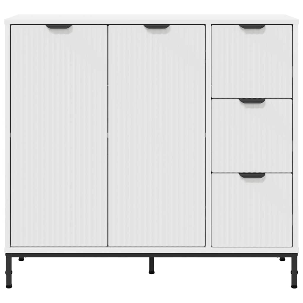 Buffet avec tiroir Blanc 89,5 x 33 x 82 cm Bois d'ingénierie - XIOS