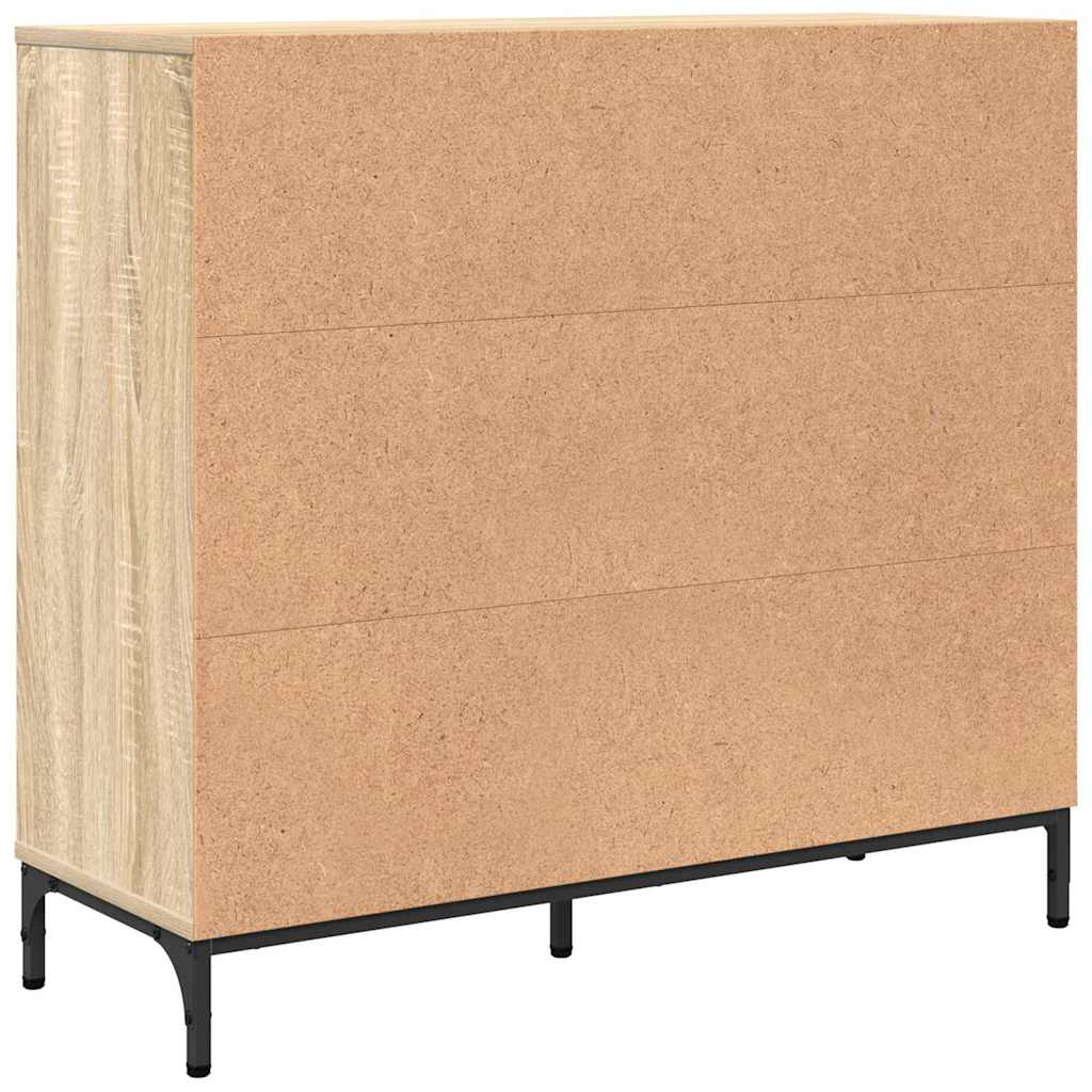 Buffet Chêne sonoma 89,5 x 33 x 82 cm Bois d'ingénierie - XIOS