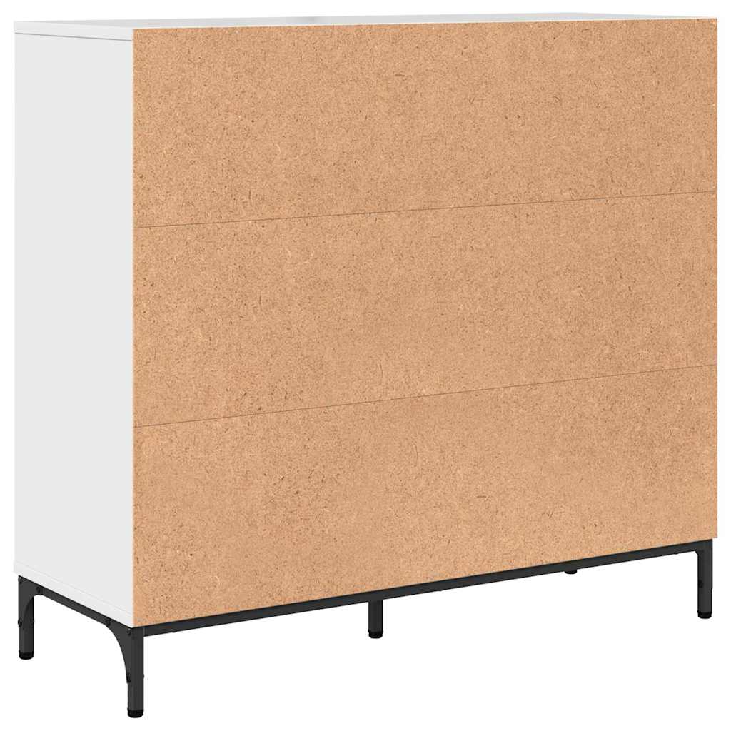 Buffet Blanc brillant 89,5 x 33 x 82 cm Bois d'ingénierie - XIOS