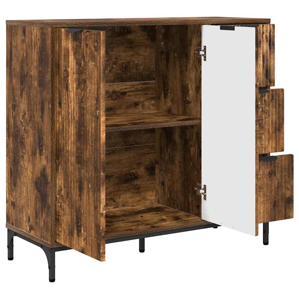 Buffet Chêne fumé 89,5 x 33 x 82 cm Bois d'ingénierie - XIOS