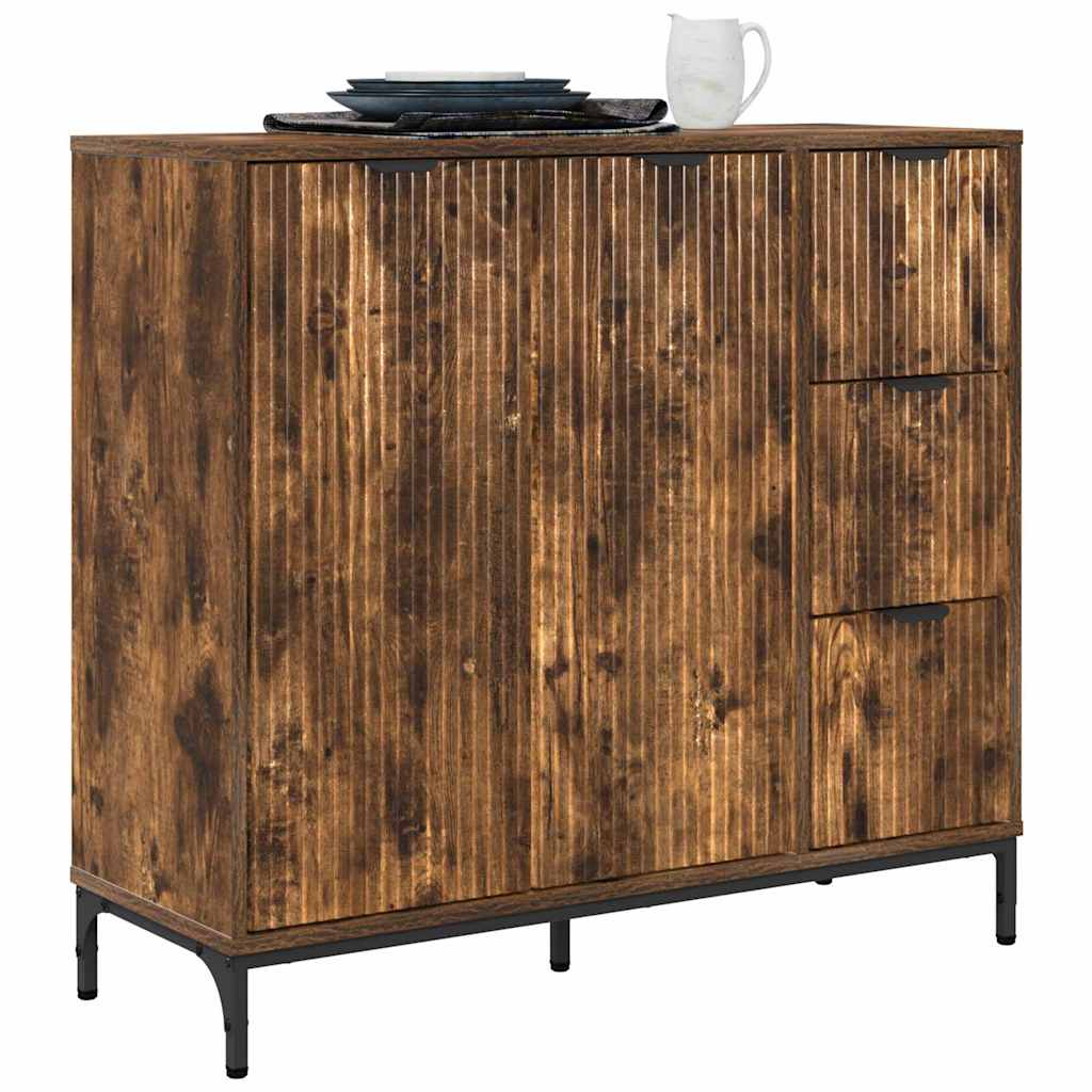 Buffet Chêne fumé 89,5 x 33 x 82 cm Bois d'ingénierie - XIOS