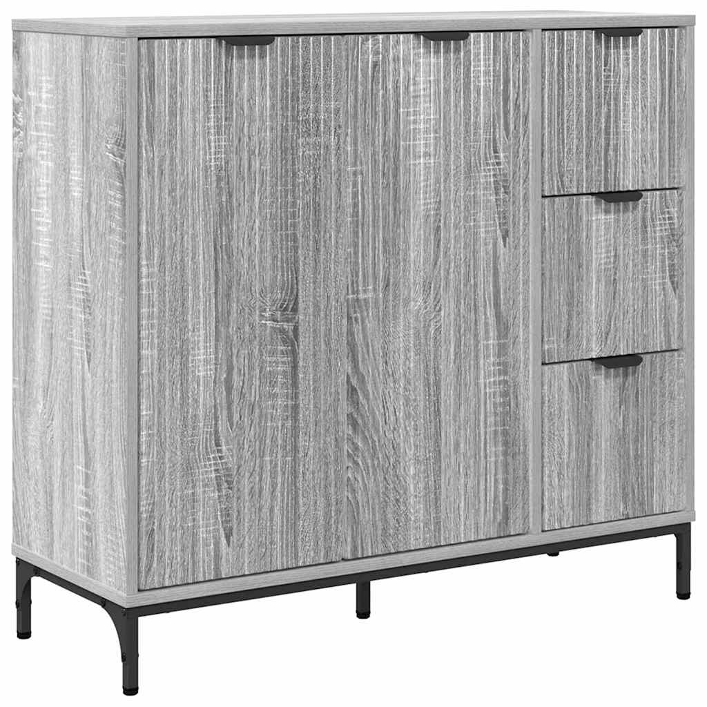 Buffet Sonoma gris 89,5 x 33 x 82 cm Bois d'ingénierie - XIOS