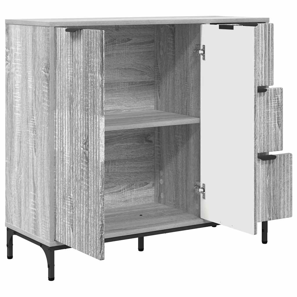 Buffet Sonoma gris 89,5 x 33 x 82 cm Bois d'ingénierie - XIOS