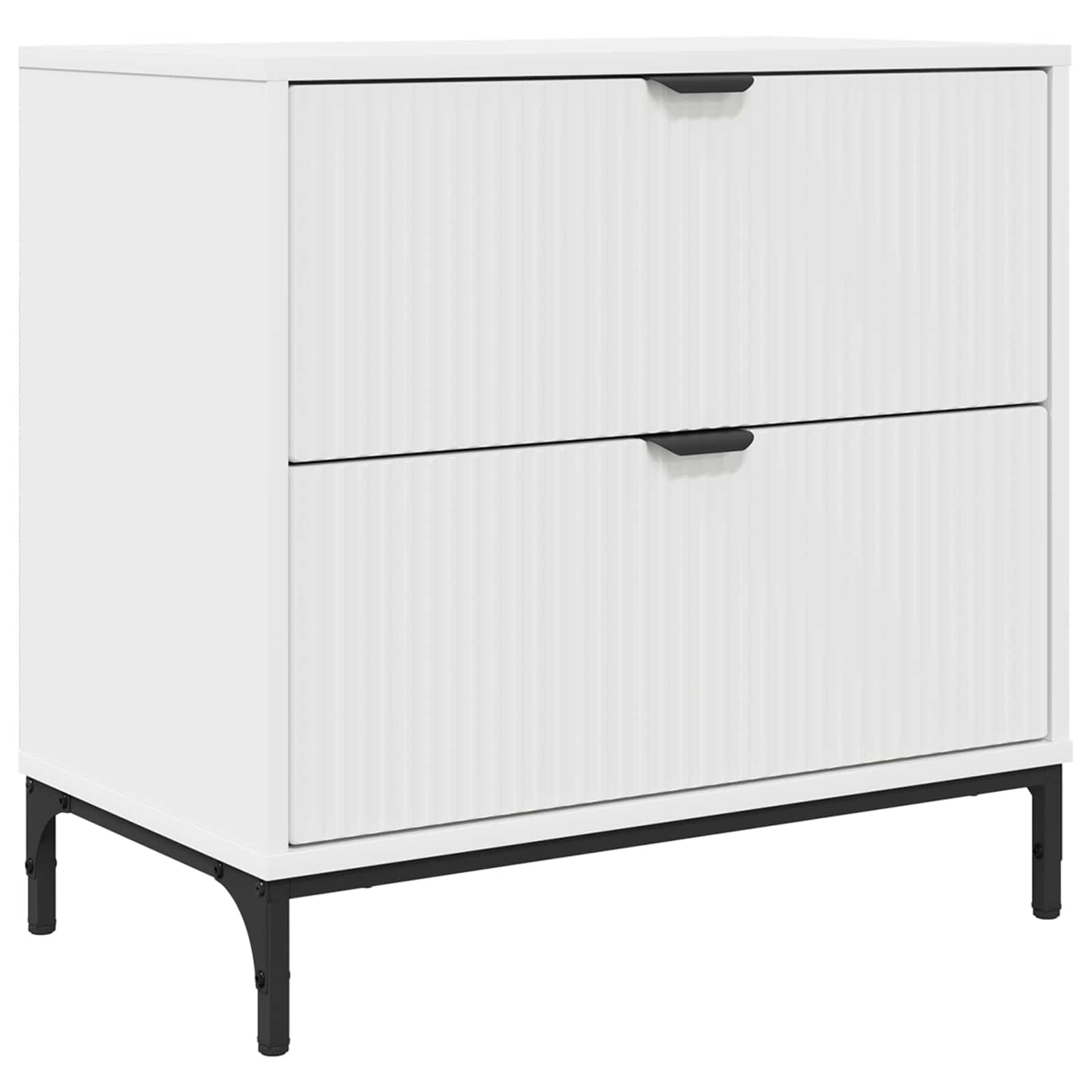 Table de chevet Blanc 63,5 x 36 x 61 cm Bois d'ingénierie - XIOS