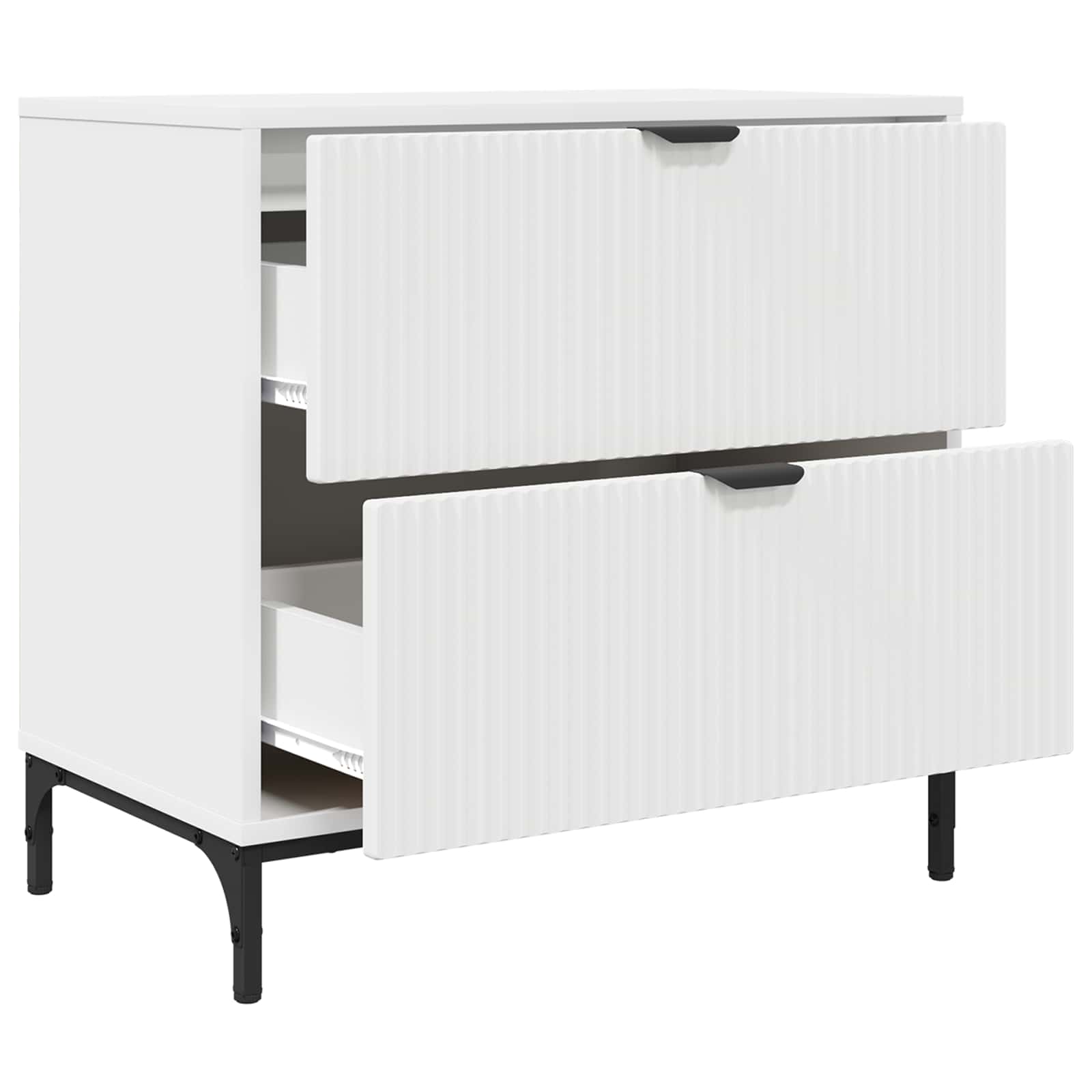 Table de chevet Blanc 63,5 x 36 x 61 cm Bois d'ingénierie - XIOS
