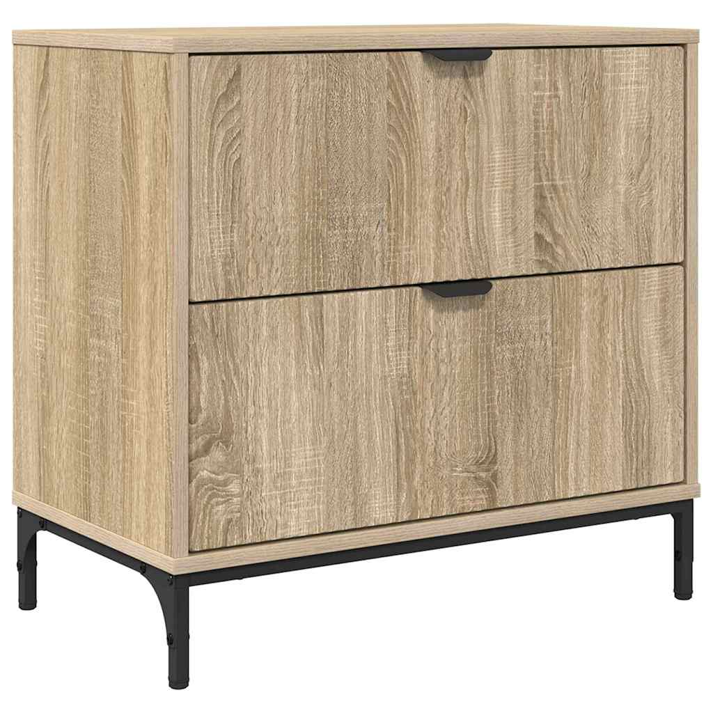 Table de chevet avec tiroir Chêne sonoma 63,5 x 36 x 61 cm - XIOS