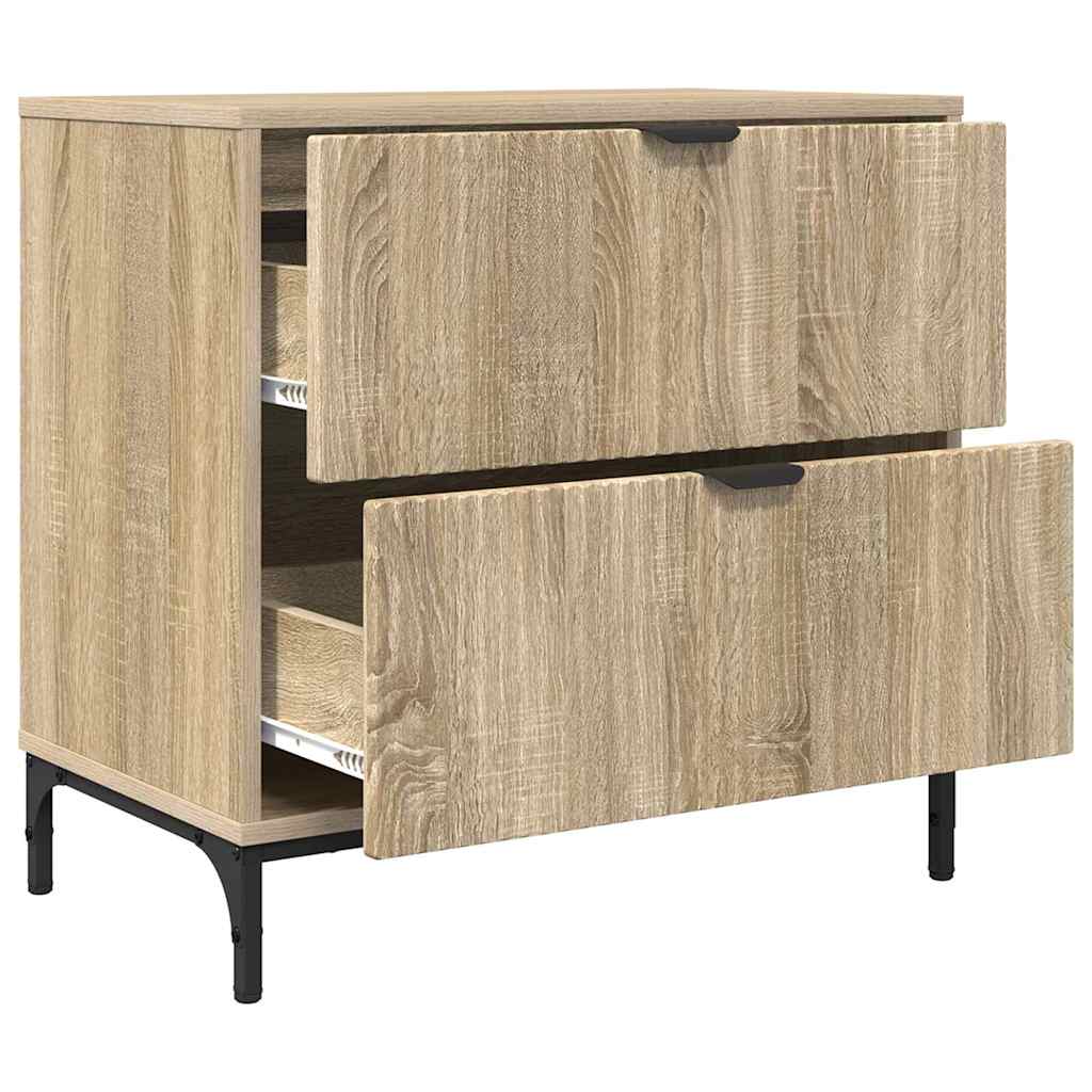 Table de chevet avec tiroir Chêne sonoma 63,5 x 36 x 61 cm - XIOS