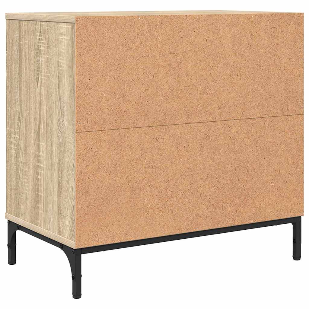 Table de chevet avec tiroir Chêne sonoma 63,5 x 36 x 61 cm - XIOS