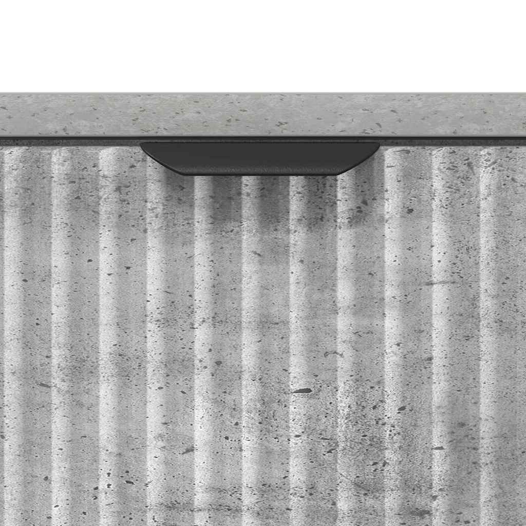 Table de chevet Gris béton 63,5 x 36 x 61 cm Bois d'ingénierie XIOS