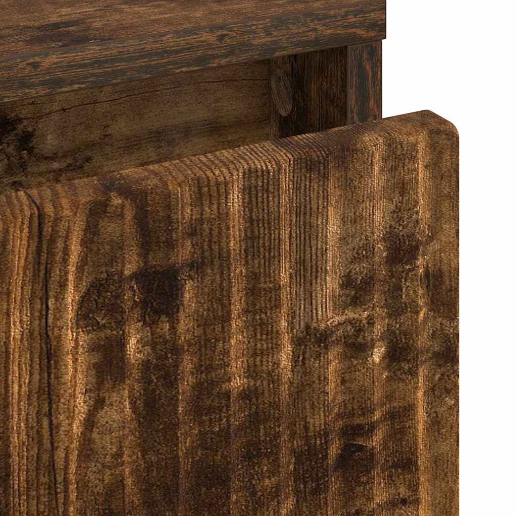 Table de chevet Chêne fumé 63,5 x 36 x 61 cm Bois d'ingénierie XIOS