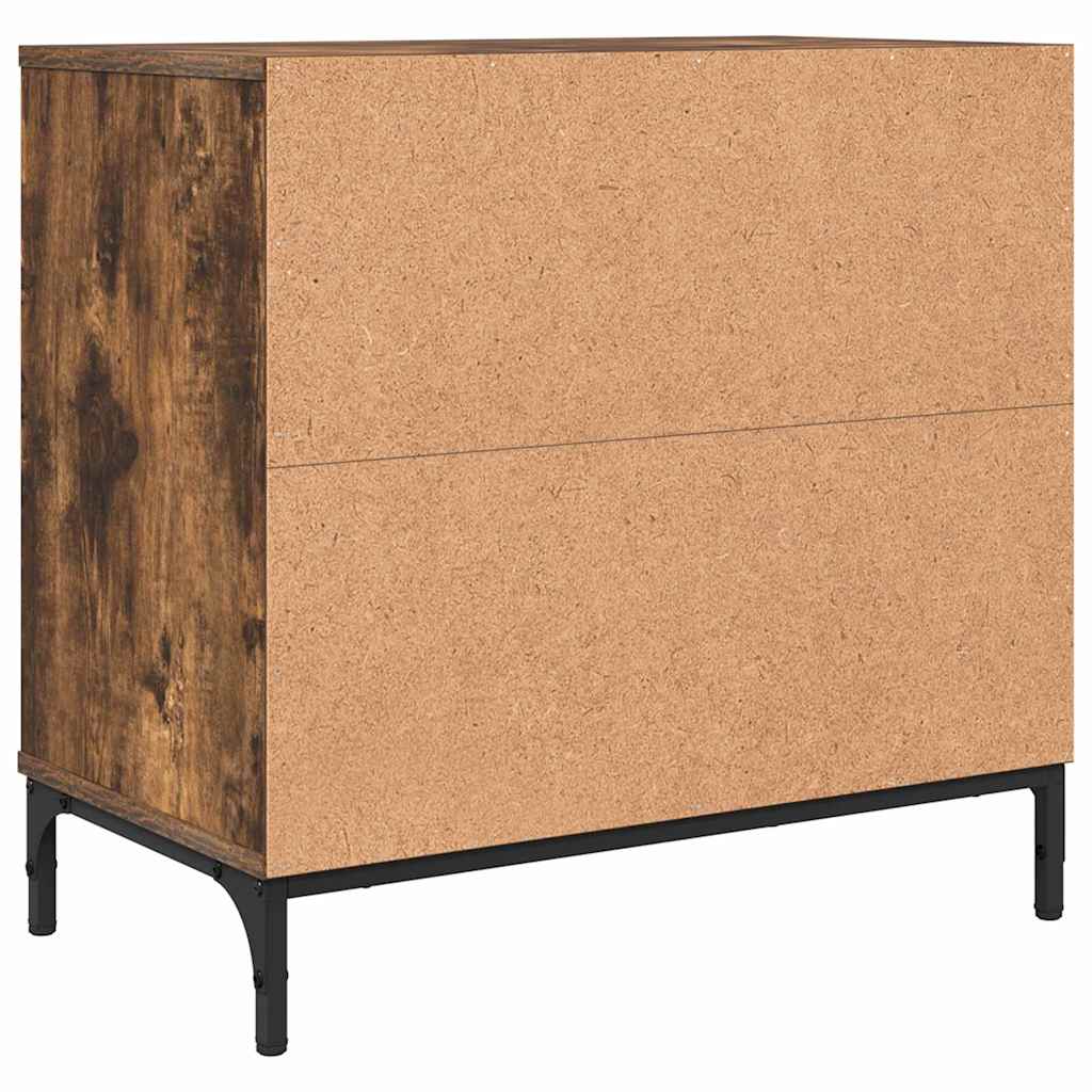 Table de chevet Chêne fumé 63,5 x 36 x 61 cm Bois d'ingénierie XIOS
