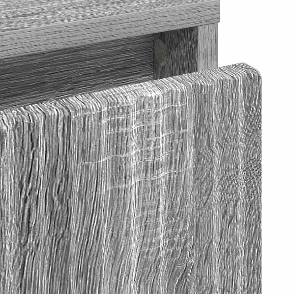 Table de chevet Sonoma gris 63,5 x 36 x 61 cm Bois d'ingénierie XIOS