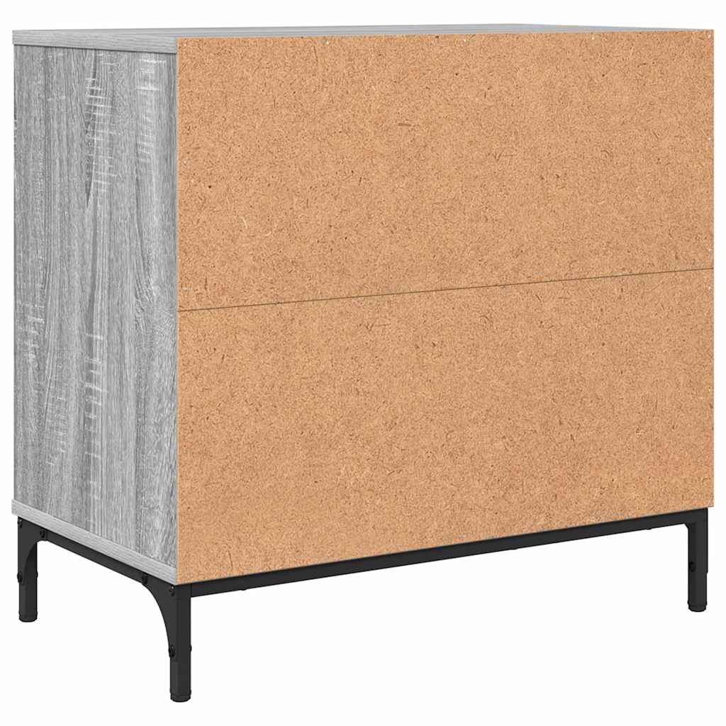 Table de chevet Sonoma gris 63,5 x 36 x 61 cm Bois d'ingénierie XIOS
