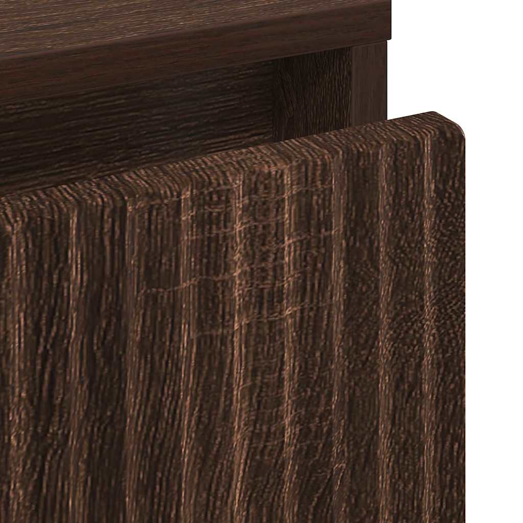 Table de chevet avec tiroir Chêne marron 63,5 x 36 x 61 cm XIOS