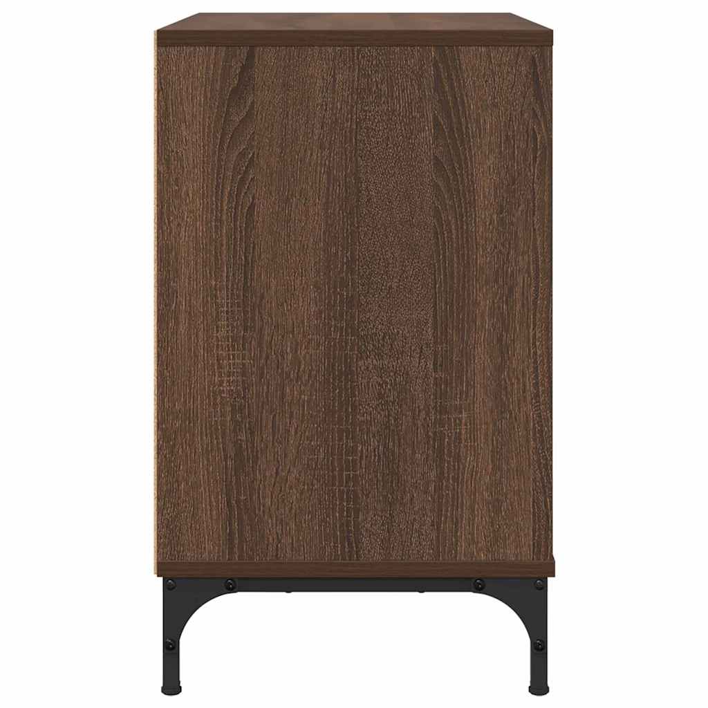 Table de chevet avec tiroir Chêne marron 63,5 x 36 x 61 cm XIOS