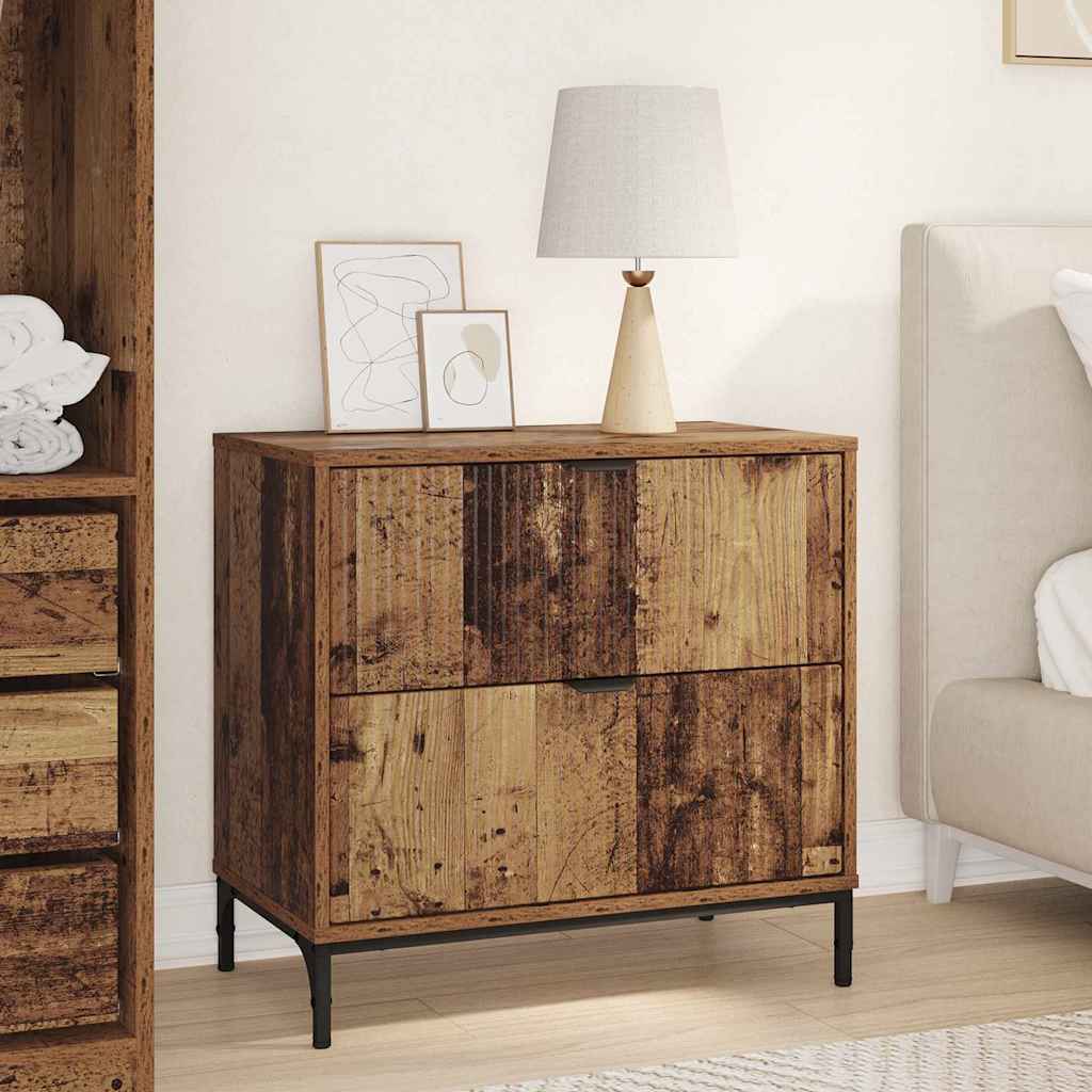 Table de chevet Bois ancien 63,5 x 36 x 61 cm Bois d'ingénierie XIOS