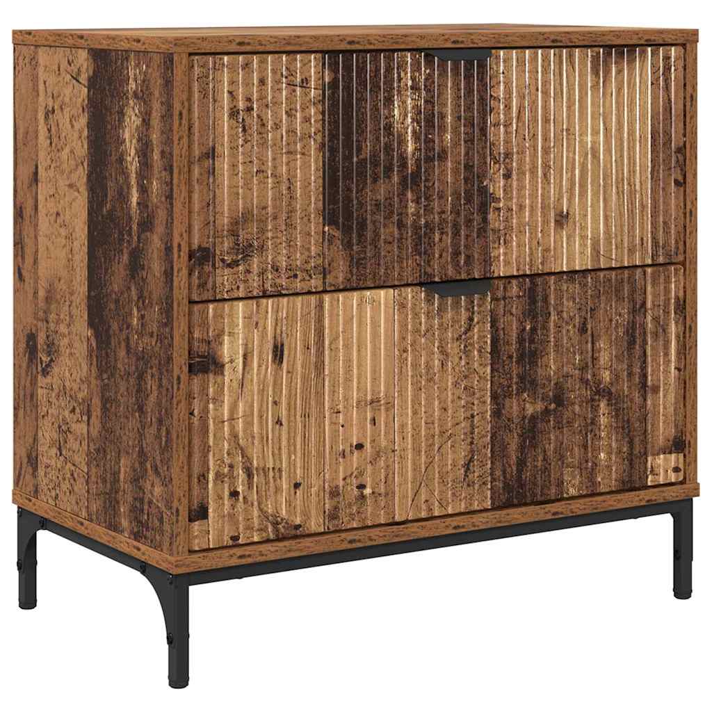 Table de chevet Bois ancien 63,5 x 36 x 61 cm Bois d'ingénierie XIOS