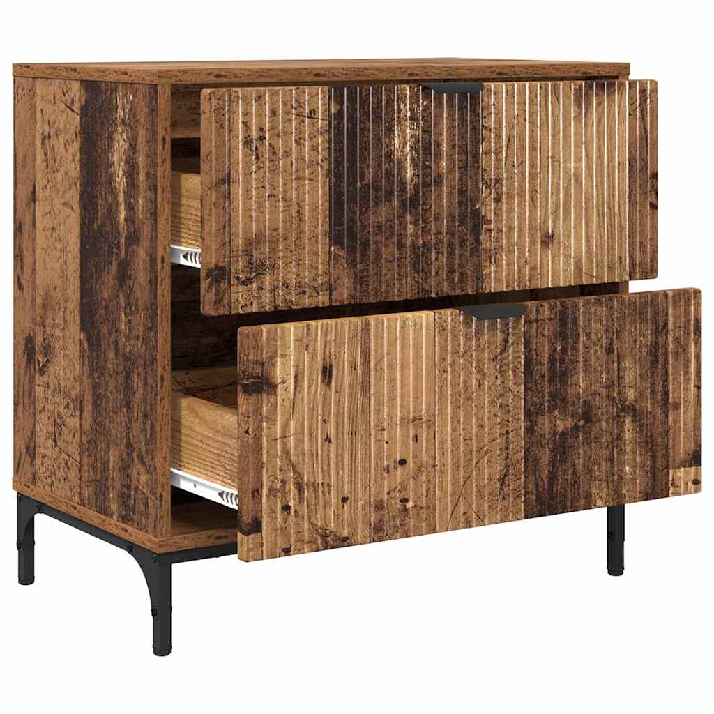 Table de chevet Bois ancien 63,5 x 36 x 61 cm Bois d'ingénierie XIOS
