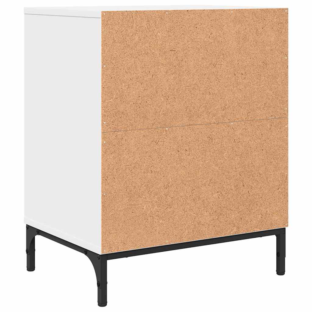 Tables de chevet 2 pcs Blanc 49 x 36 x 61 cm Bois d'ingénierie XIOS