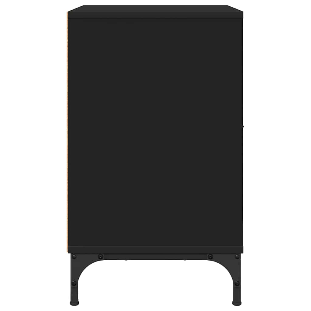 Table de chevet Noir 49 x 36 x 61 cm Bois d'ingénierie - XIOS