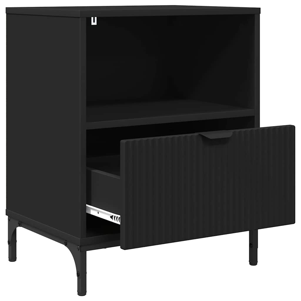 Tables de chevet 2 pcs Noir 49 x 36 x 61 cm Bois d'ingénierie XIOS