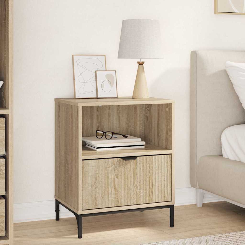 Table de chevet Chêne sonoma 49 x 36 x 61 cm Bois d'ingénierie XIOS