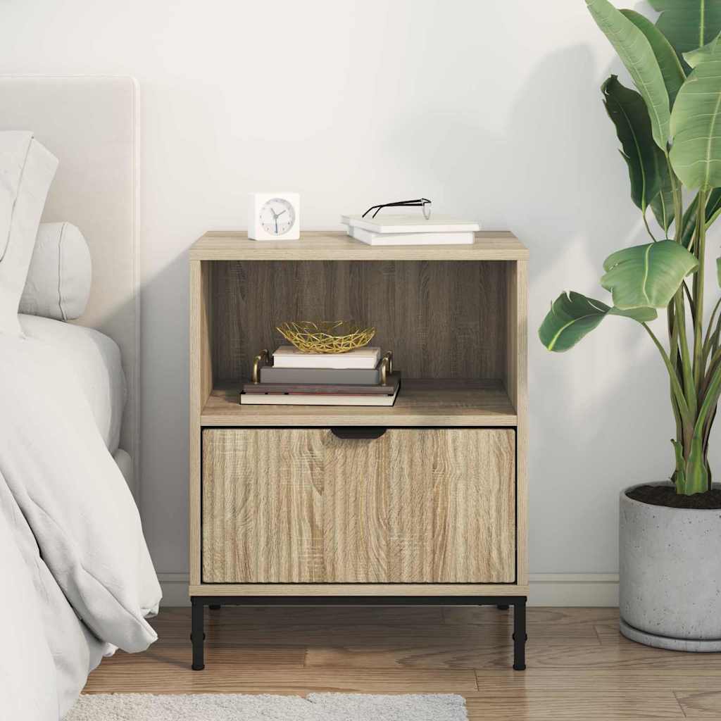Table de chevet Chêne sonoma 49 x 36 x 61 cm Bois d'ingénierie XIOS